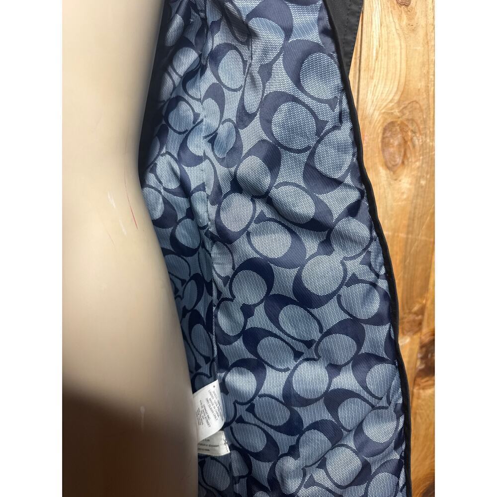 Coach Women’s Blue Pea Coat – Size XS – Classic Style with Signature Lining - Picture 5 of 7